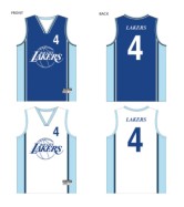 001 Bay City Lakers Basketball Reversible Playing Singlet 