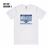 003 Bay City Lakers White SS Tee 
