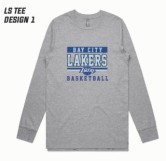 006 Bay City Lakers Grey LS Tee 