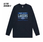 007 Bay City Lakers Navy LS Tee 
