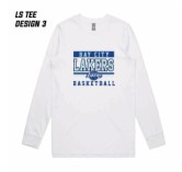 008 Bay City Lakers White LS Tee 